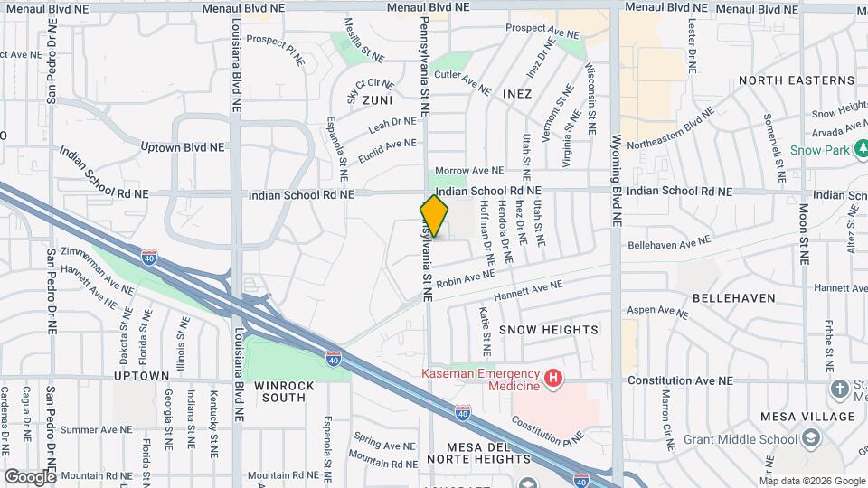 7700 Mcknight Ave NE Map and Location Details