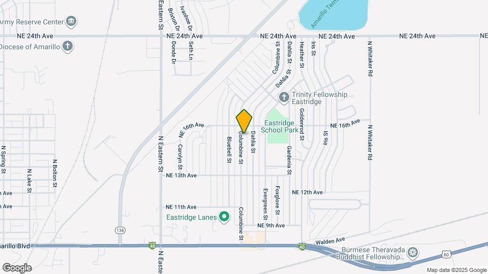 1330 Columbine St Mapa y Detalles de la Ubicación