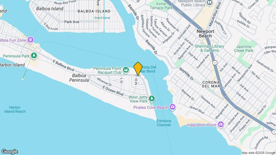 2105 E Balboa Blvd Map and Location Details