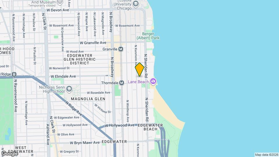5953 N Kenmore Ave Mapa y Detalles de la Ubicación