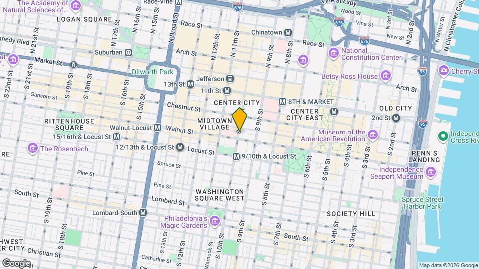 135 S 10th St Map and Location Details