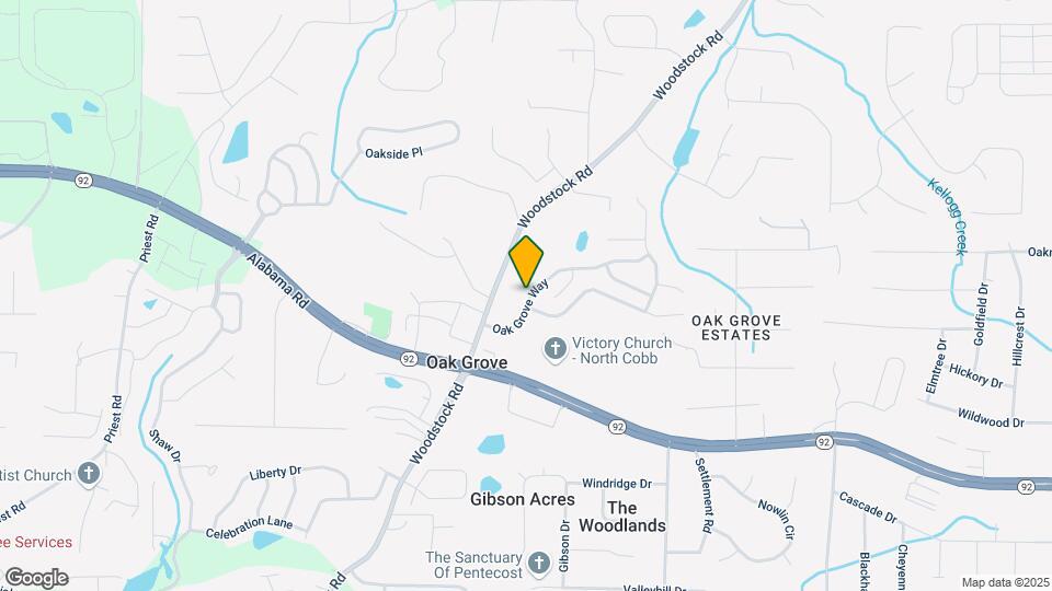 213 Oak Grove Way Map and Location Details