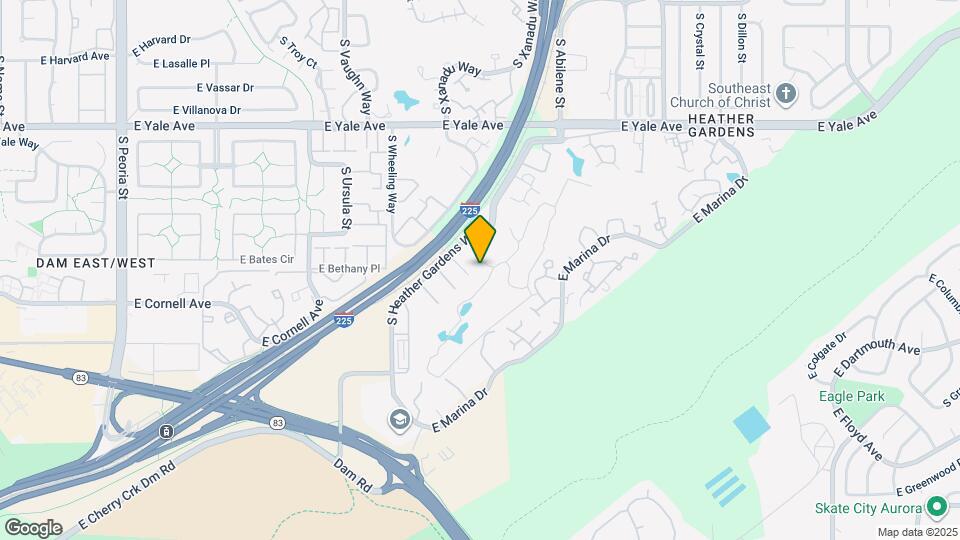 13635 E Bates Ave Map and Location Details