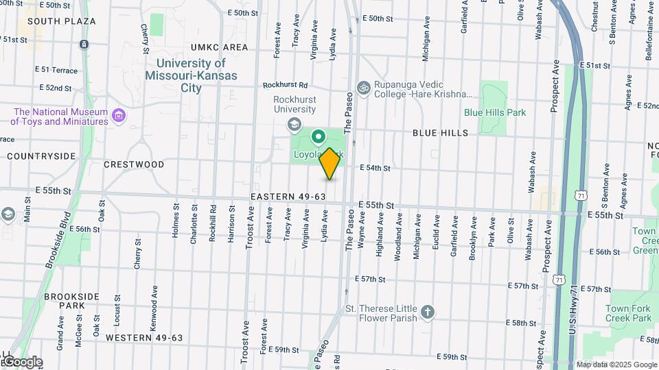 5421 Lydia Ave Map and Location Details