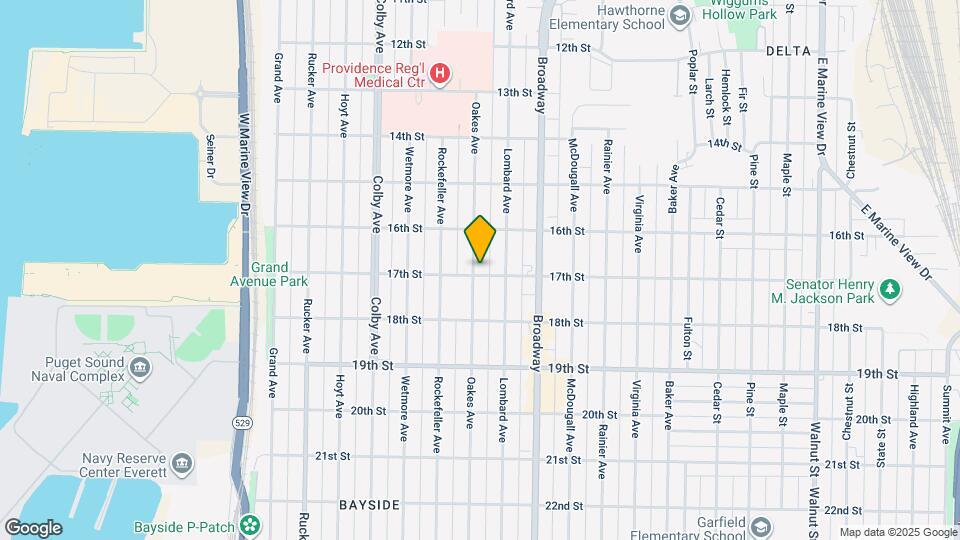 1631 Oakes Ave Map and Location Details