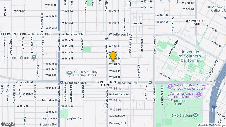 1351 W 37th St Map and Location Details