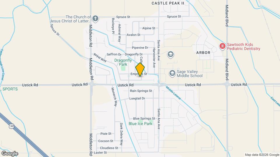 10638 Gossamer St Map and Location Details