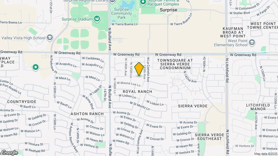 14535 W Port Royale Ln Mapa y Detalles de la Ubicación