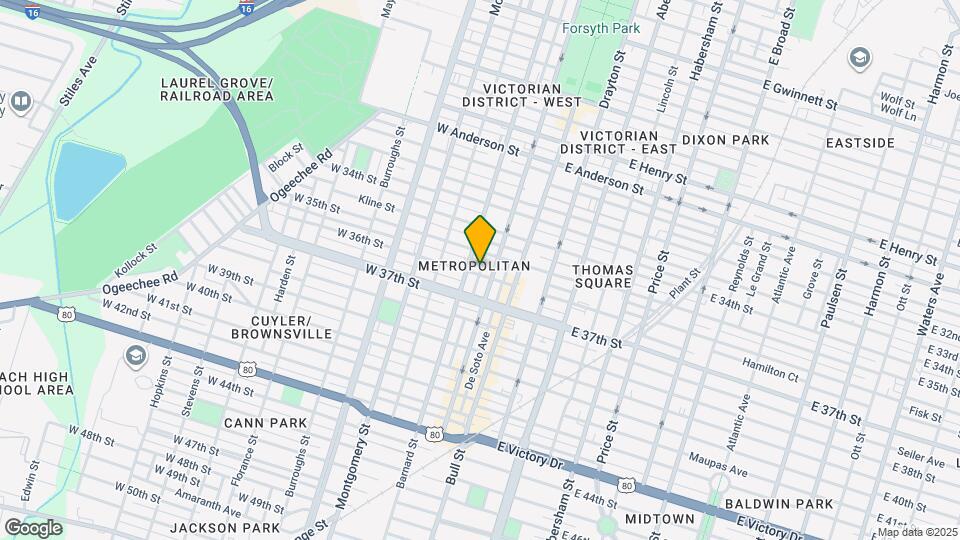 118 W 36th St Map and Location Details