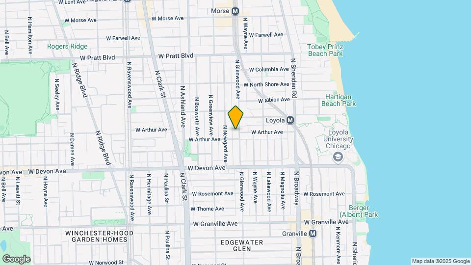 6510-6512 N Glenwood Ave Map and Location Details