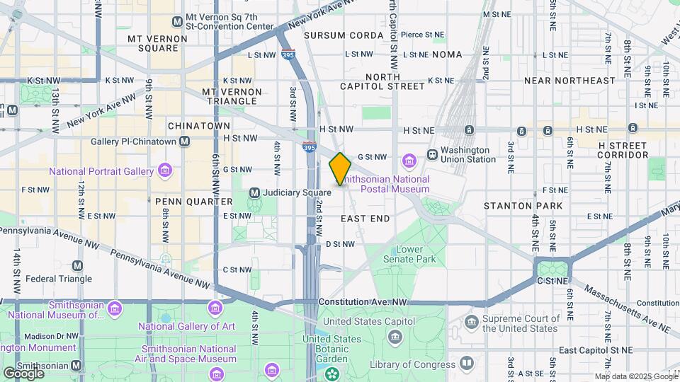 202 F St NW Map and Location Details