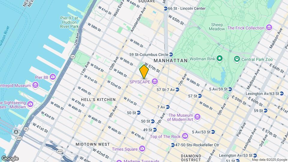 330 W 55th St Map and Location Details