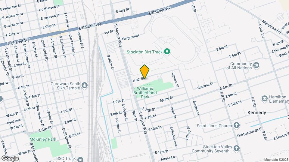 1530 E 6th St Map and Location Details