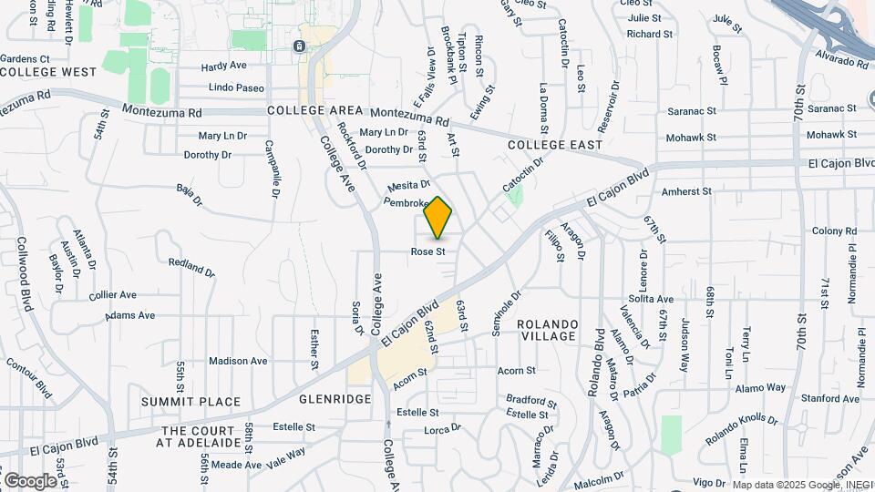 6246 Rose St Map and Location Details