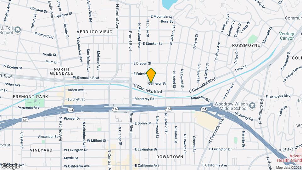 918 N Louise St Mapa y Detalles de la Ubicación