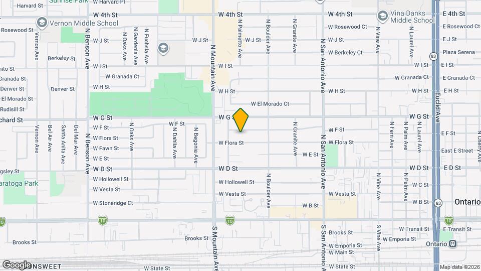 1005 W F St Mapa y Detalles de la Ubicación