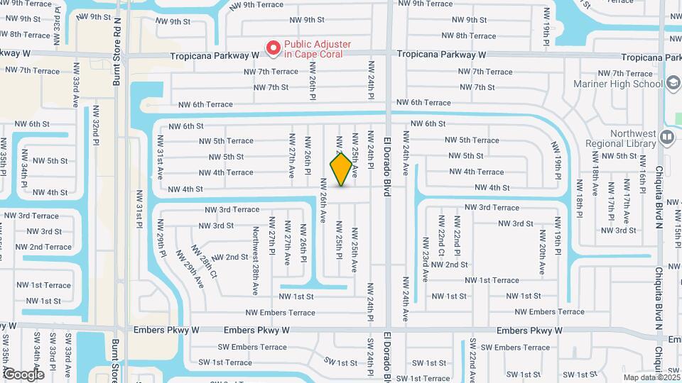 2512 NW 4th St Map and Location Details