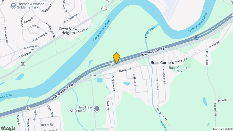 9578 Vestal Pkwy W Map and Location Details