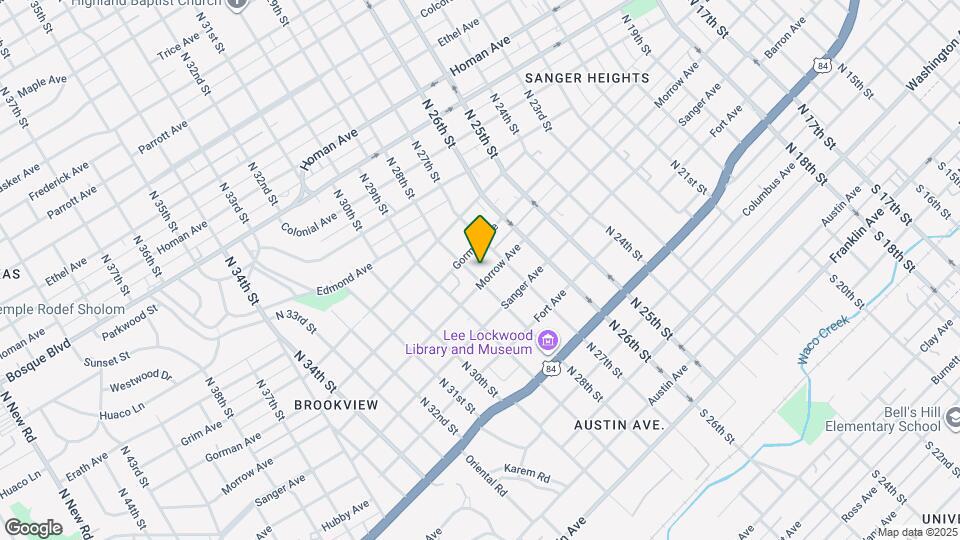 2721 Morrow Ave Map and Location Details