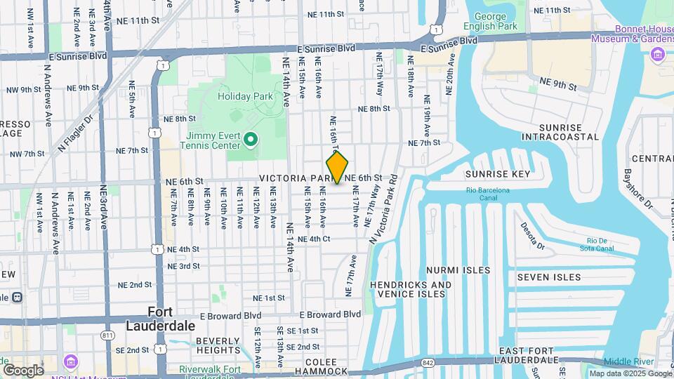 1621 NE 5th Ct Map and Location Details