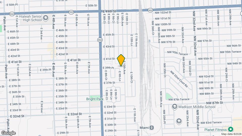 3941 E 9th Ln Mapa y Detalles de la Ubicación