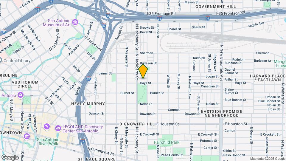 621 Hays St Map and Location Details