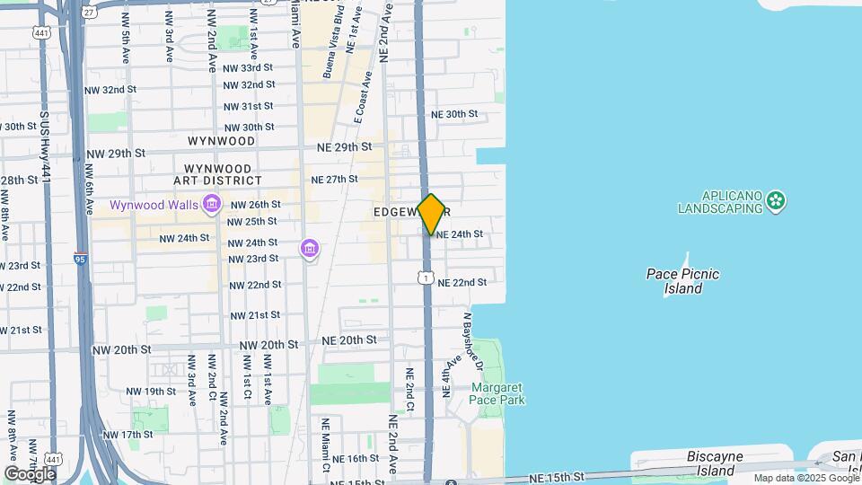 350 NE 24th St, Unit 906 Map and Location Details