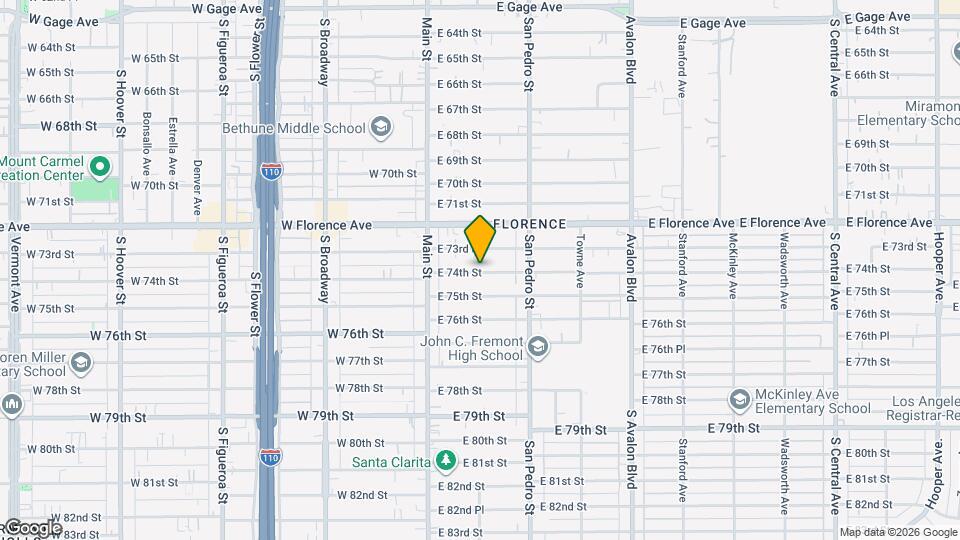 201 E 74th St Mapa y Detalles de la Ubicación