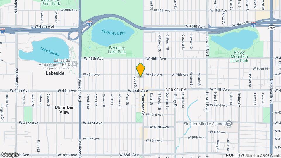 4477 Tennyson St Mapa y Detalles de la Ubicación