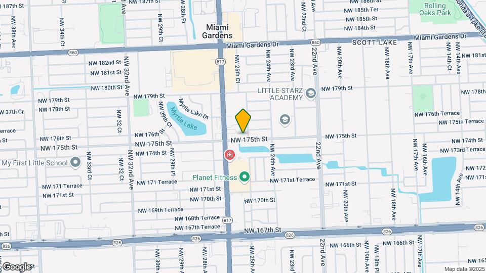 2510 NW 175th Terrace Map and Location Details