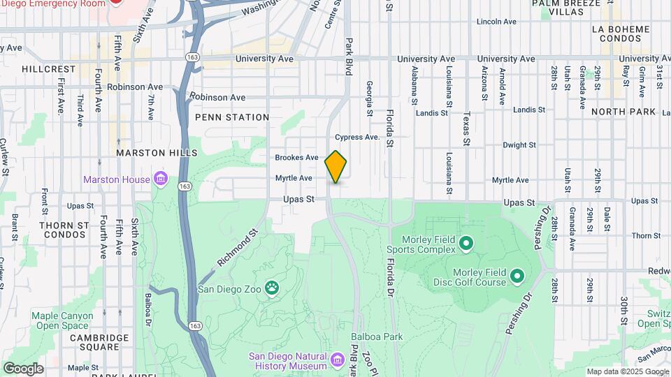 3421 Park Blvd, Unit 205 Map and Location Details