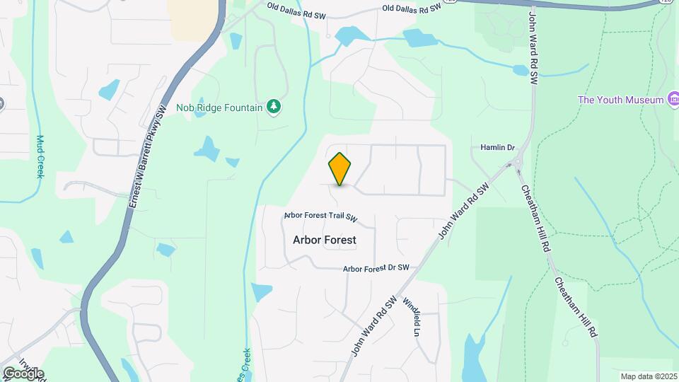 1850 Winding Creek Ln SW Map and Location Details