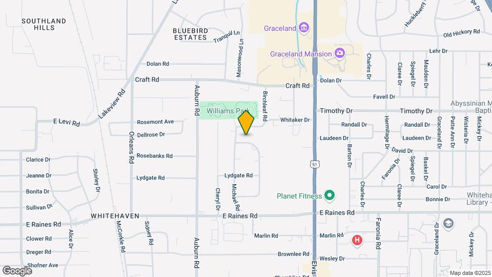 3960 E Whitehaven Park Cir Map and Location Details
