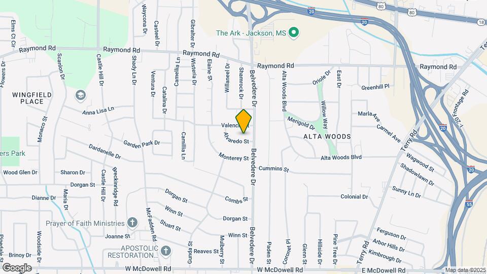 726 Alvaredo St Map and Location Details