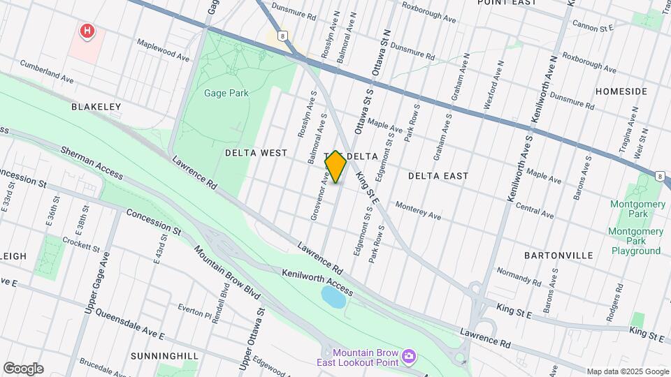 184 Ottawa St S Map and Location Details