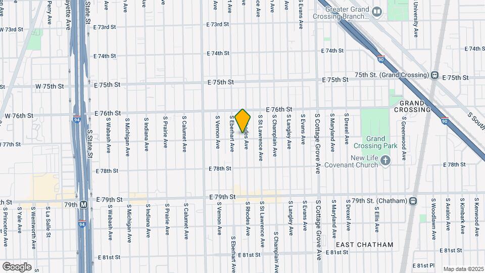 7658 S Rhodes Ave Mapa y Detalles de la Ubicación