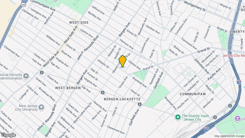 544 Bramhall Ave Mapa y Detalles de la Ubicación
