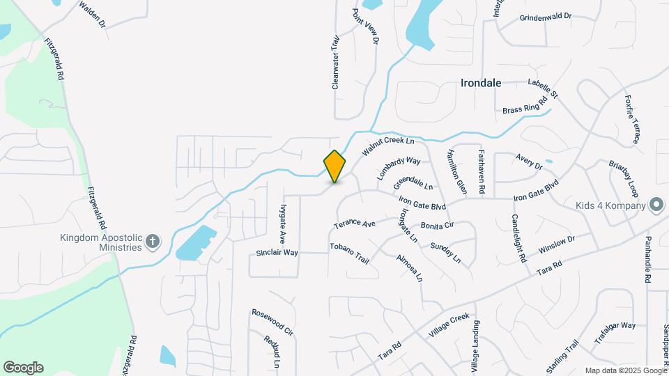 915 Walnut Creek Ln Map and Location Details