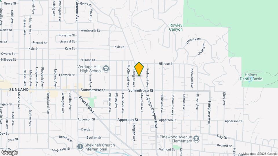 10559 Tujunga Canyon Blvd Map and Location Details