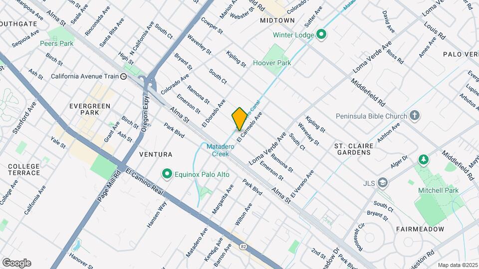 251 El Carmelo Ave, Unit 251 Map and Location Details