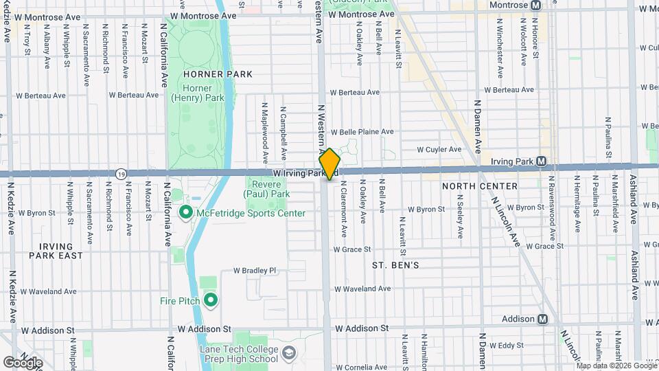 3944 N Claremont Ave Map and Location Details