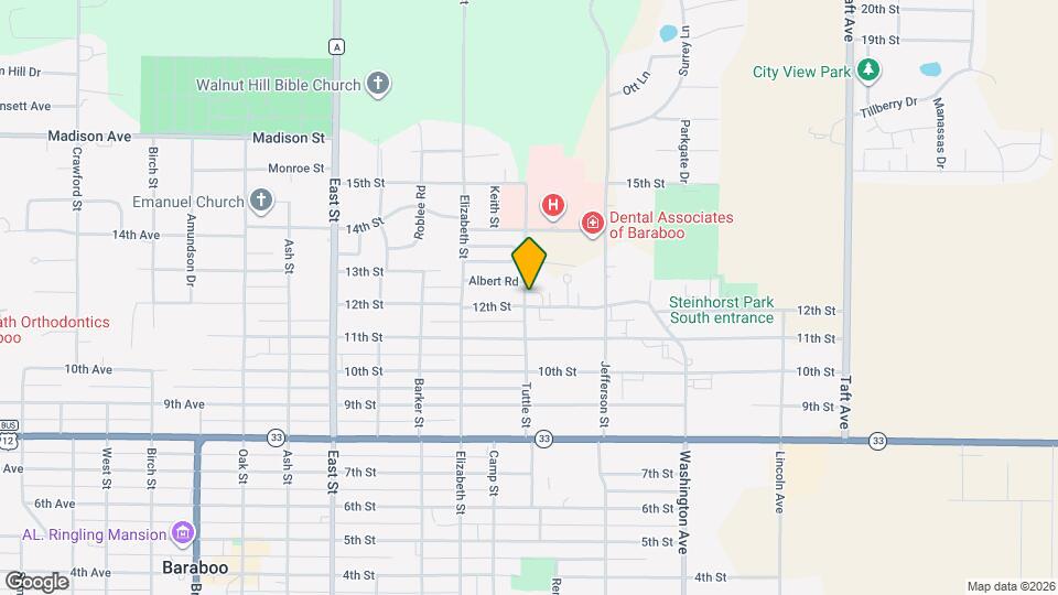 1402 Tuttle St Mapa y Detalles de la Ubicación