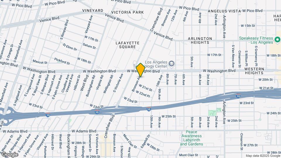 1930 S Bronson Ave Map and Location Details