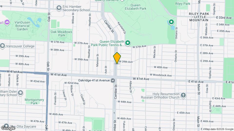 Cambie Plaza - 1BR 1BA Map and Location Details