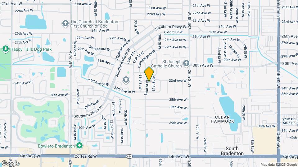 3307 32nd St W Map and Location Details