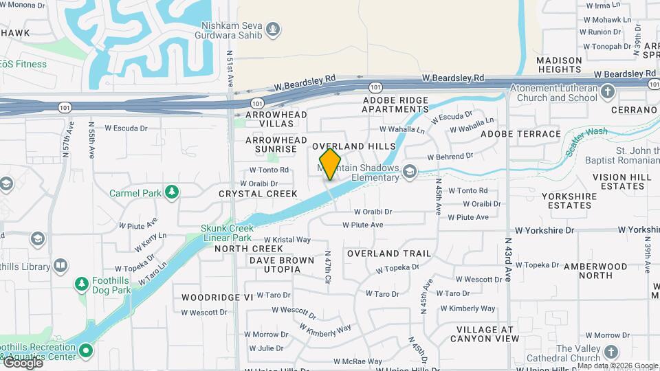 19655 N 48th Ave Map and Location Details