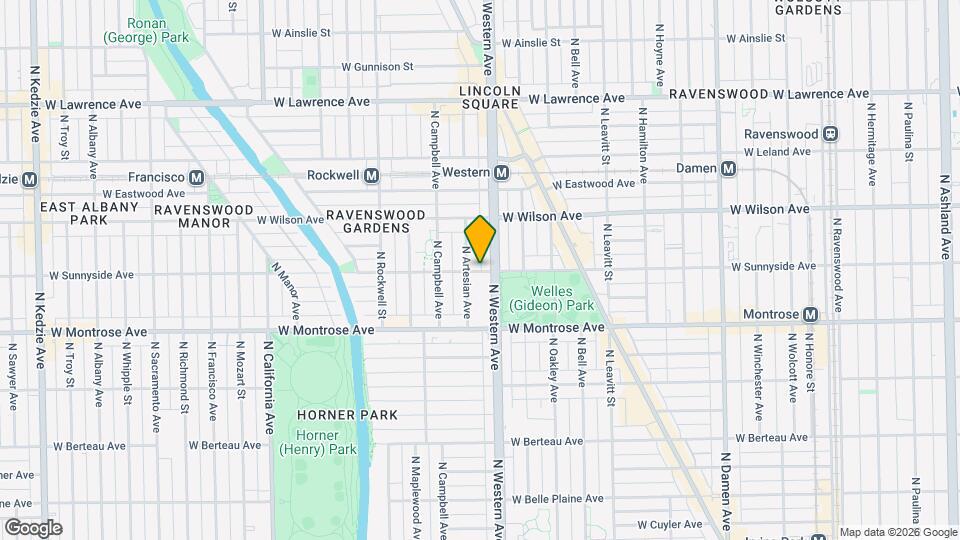 2415 W Sunnyside Ave, Unit G Map and Location Details