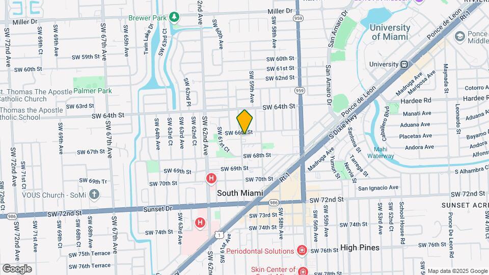 6647 SW 59th Pl Map and Location Details