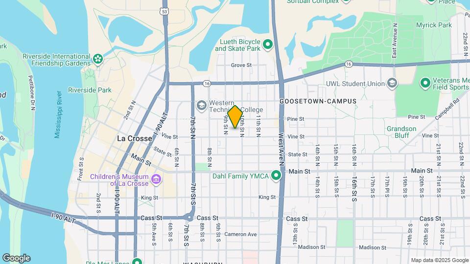 919 Vine St Map and Location Details