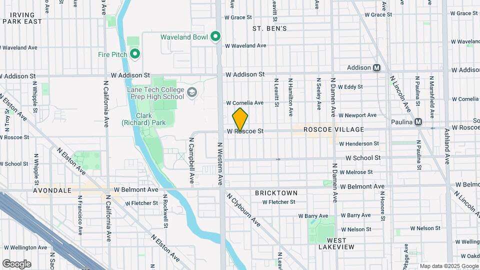 2317 W Roscoe St Map and Location Details